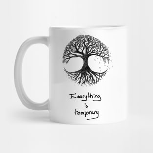 Hand drawn Tree of life with Quote Mug